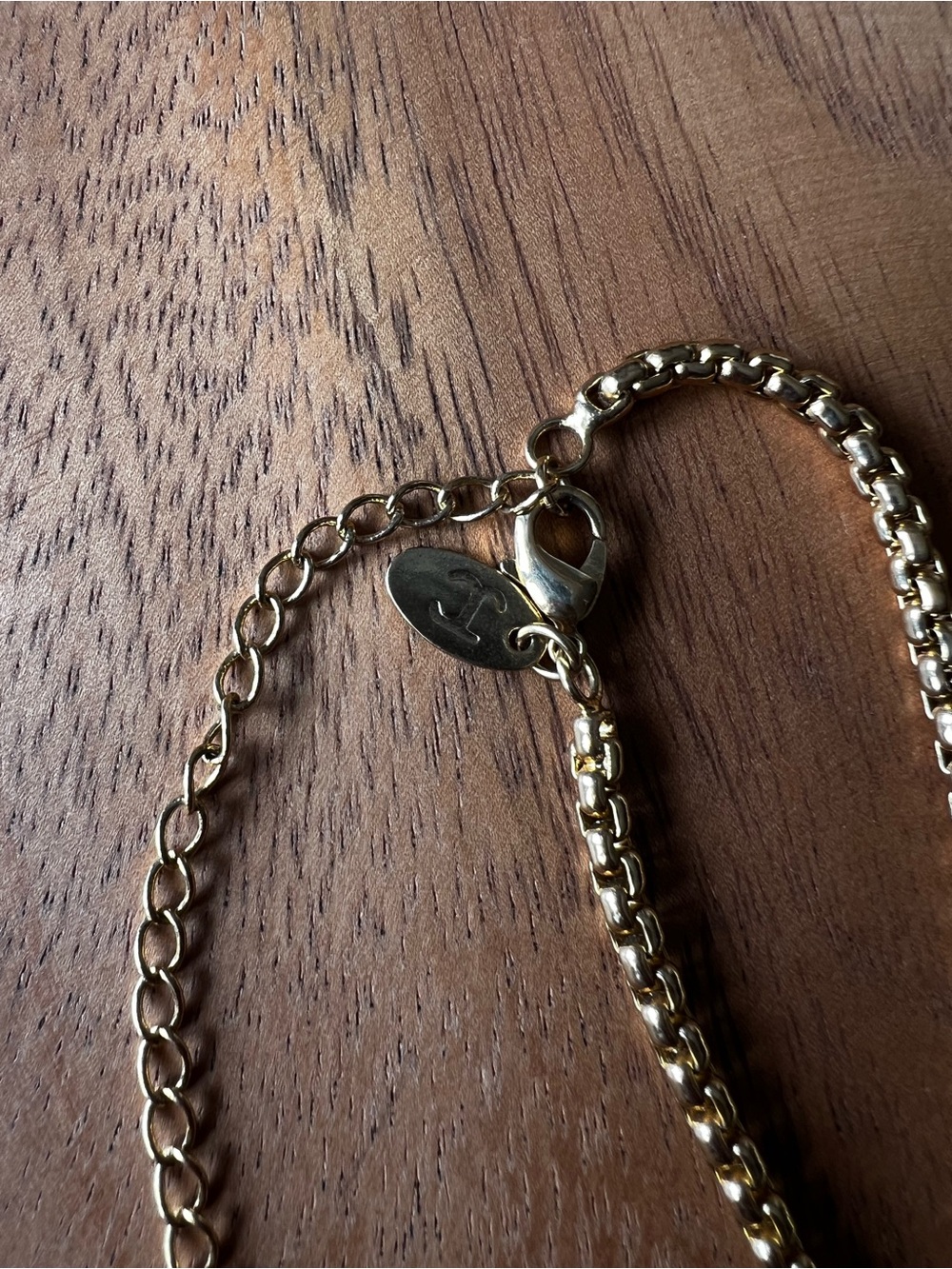 JC Gold Tone Convertible Black Gem Pendant Necklace - Picture 7 of 8